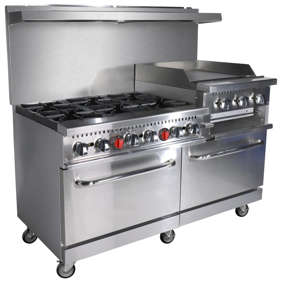 GR-6024GB-NG - Kit Base,Gas Range 60"W,Grid/Broiler 24",6BR NG,Casters