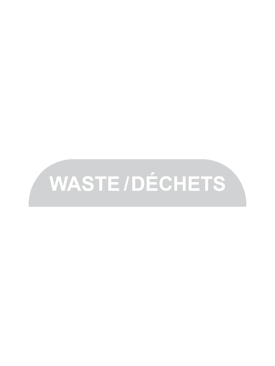 BILLI BOX - Label - Waste-Dechets - Clear-White