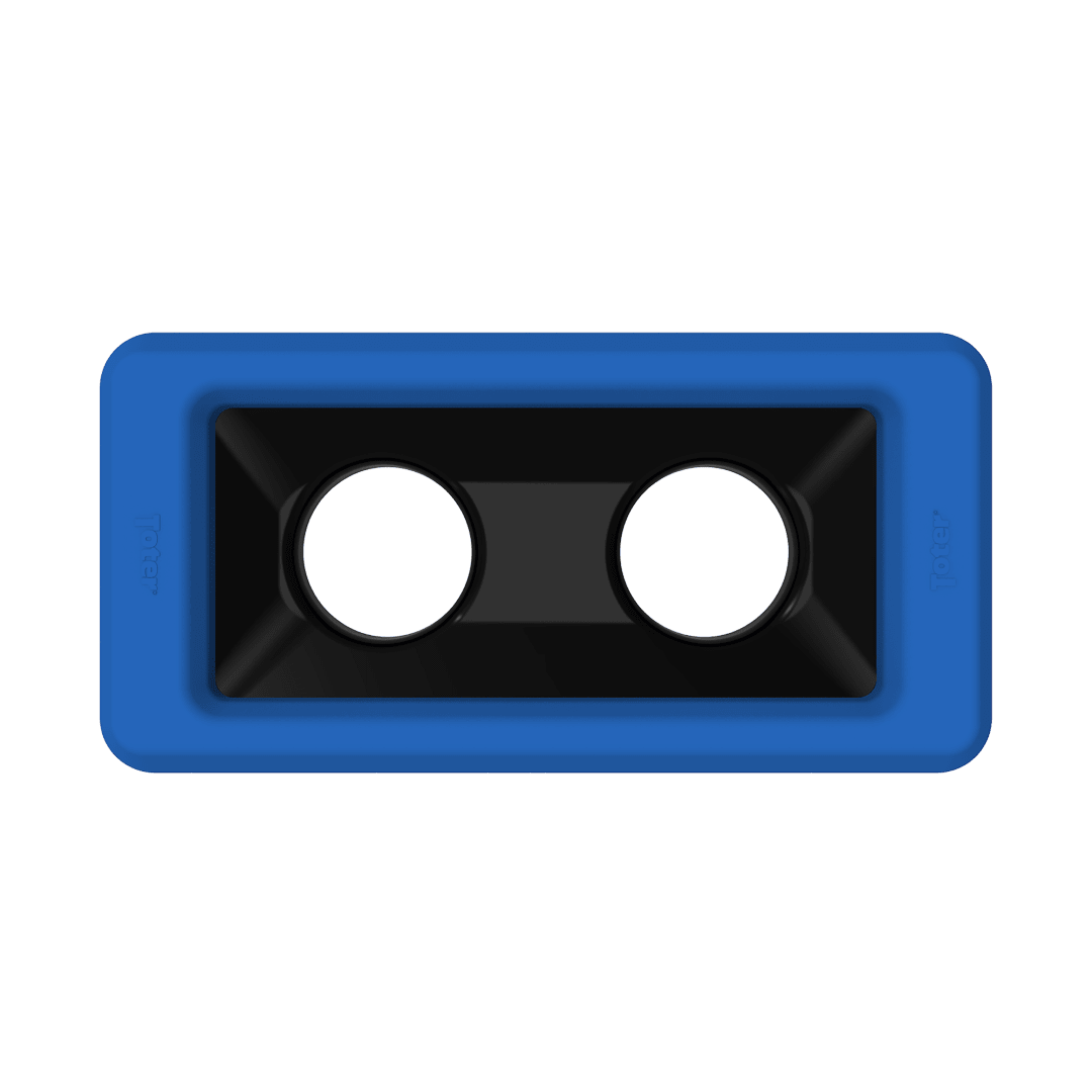 Slimline Rectangular Trash Can Lid with Can Cutout - Blue