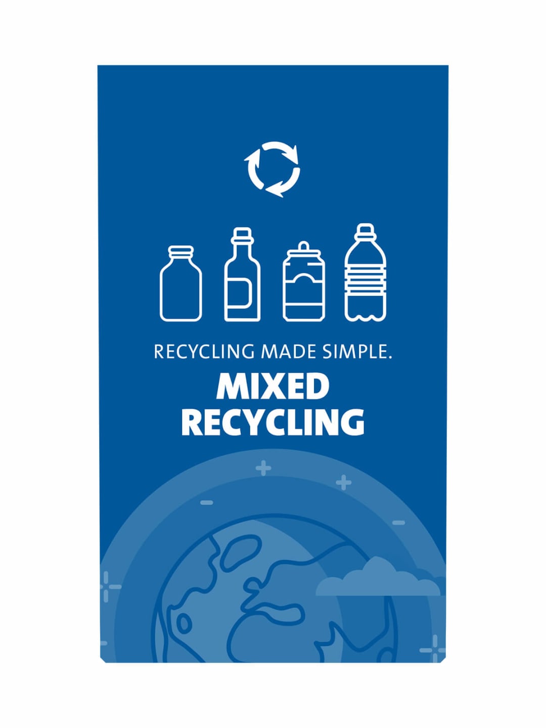  EXPRESSION - Sign - Mixed Recycling - Blue