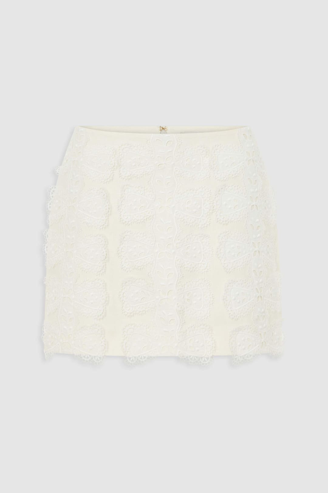 Broderie Trim Mini Skirt