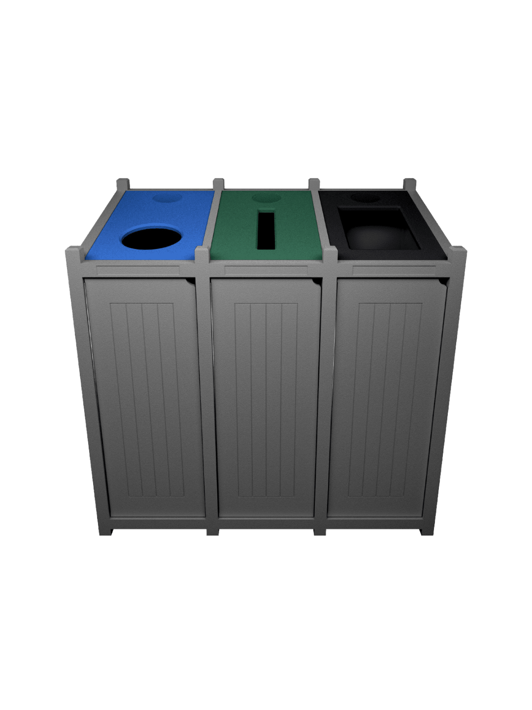  VENTURE - Triple - Unit - Circle-Slot-Full - Grey-Blue-Green-Black