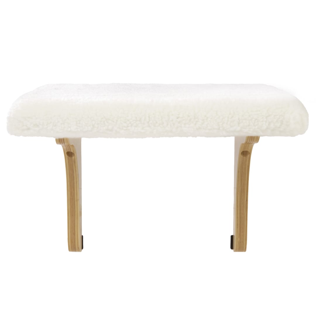 SmartyKat Paw Perch Sturdy Foam Padded Windowsill Cat Perch with Faux-Lambswool Cream Cover