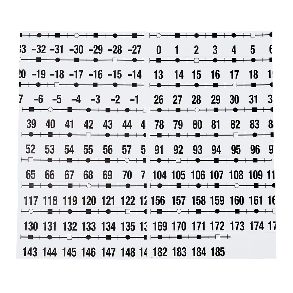 NUMBER LINE, -39-185 DEMO 60'