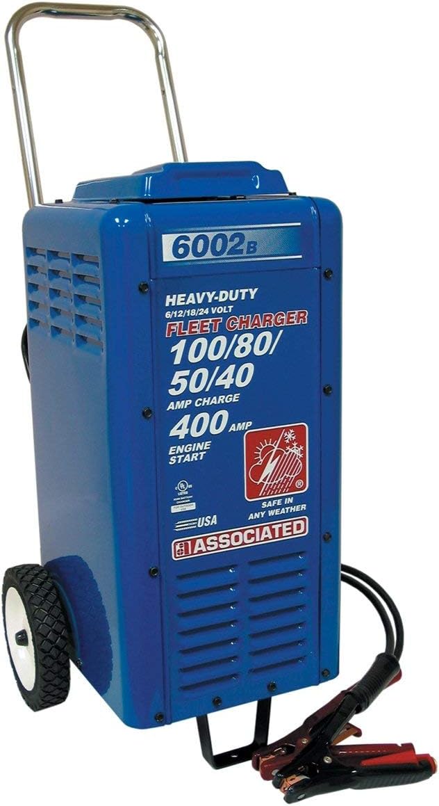 Associated Heavy Duty 6/12/18/24V Battery Charger With 400 Amp