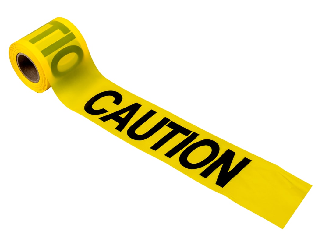 Barricade Tape-CAUTION 200'x3"x2Mil