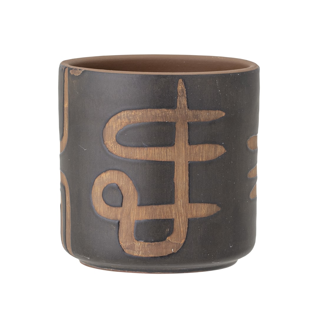 82051136 - Abas Deco Flowerpot, Brown, Terracotta STOCK: 5
