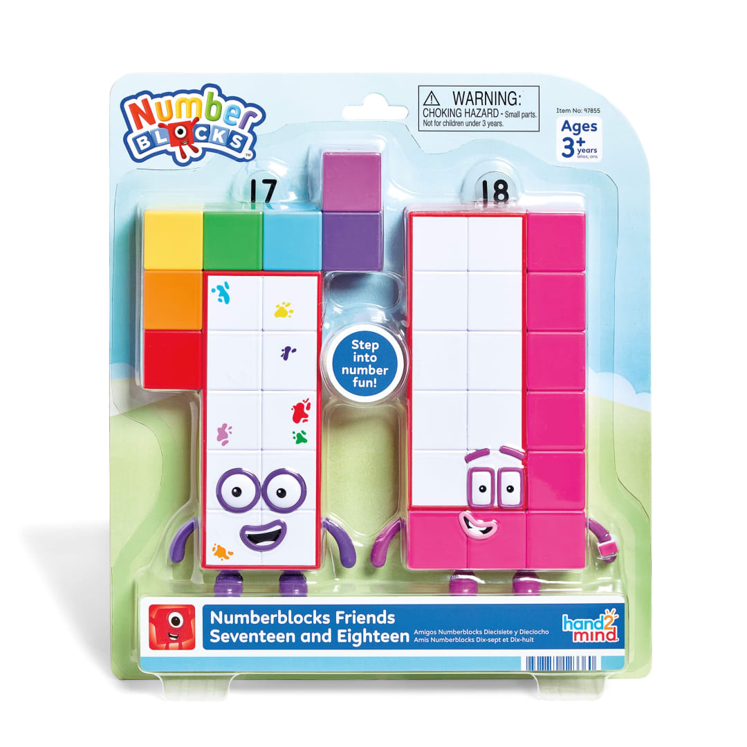 Numberblocks® Friends Seventeen and Eighteen Figur