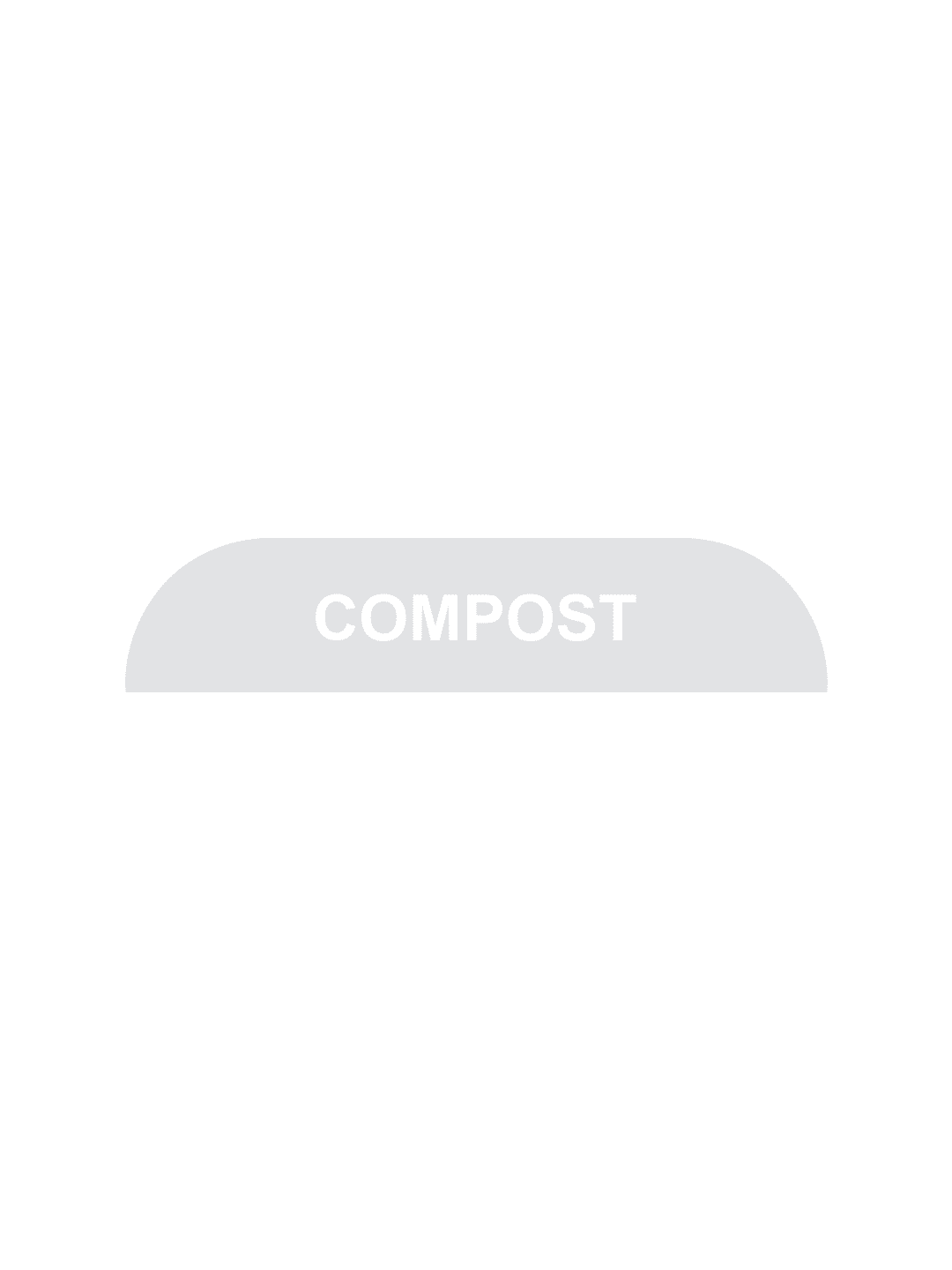  BILLI BOX - Label - Compost - Clear-White