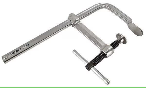 12" F-Clamp Steel Handle &amp; 5 1/2" Throat