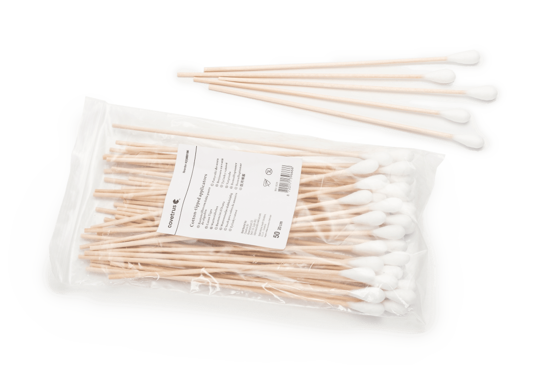 Covetrus Single Ended Cotton-Tipped Applicator, XL 20cm