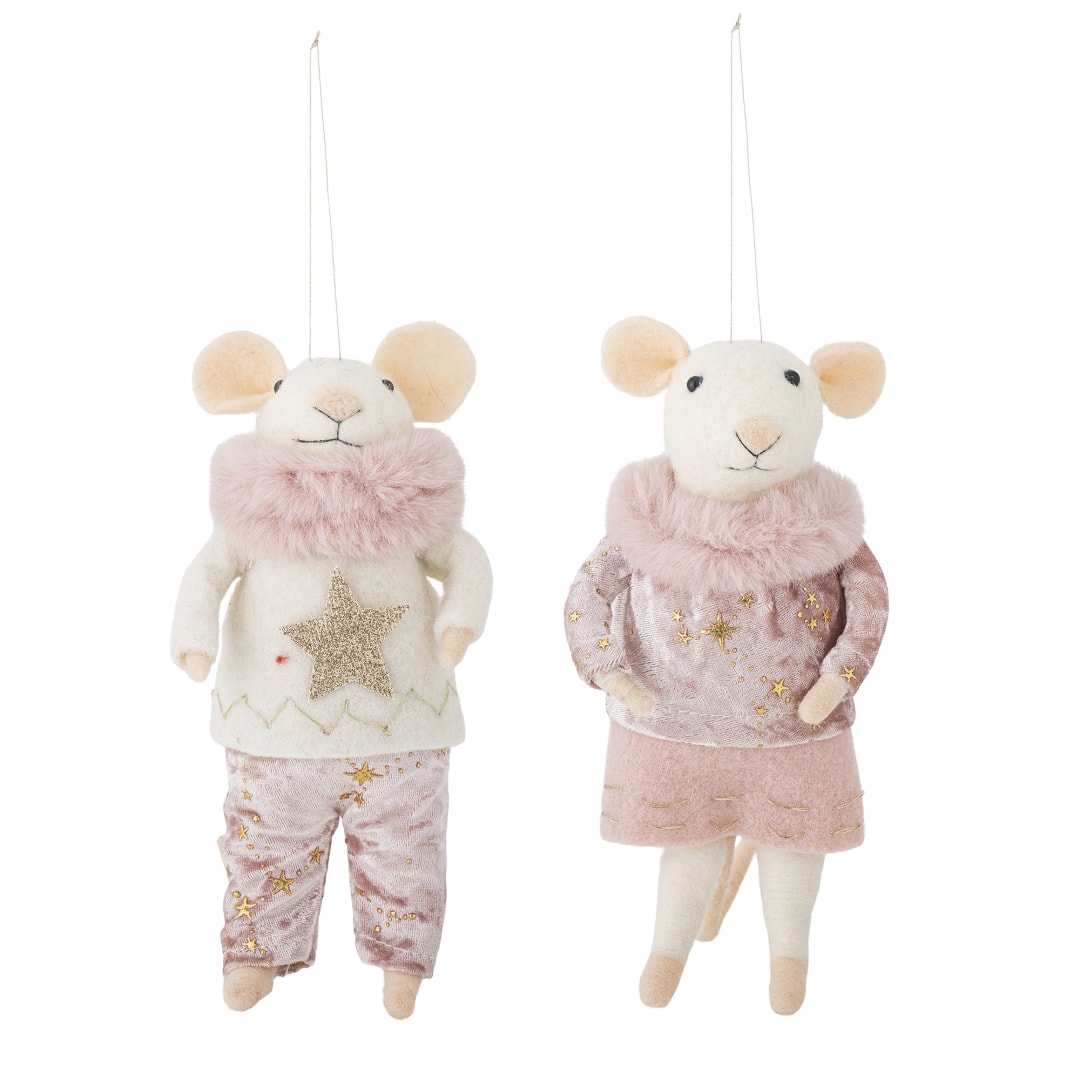 82061881 - Peo Ornament, Rose, Wool STOCK: 300