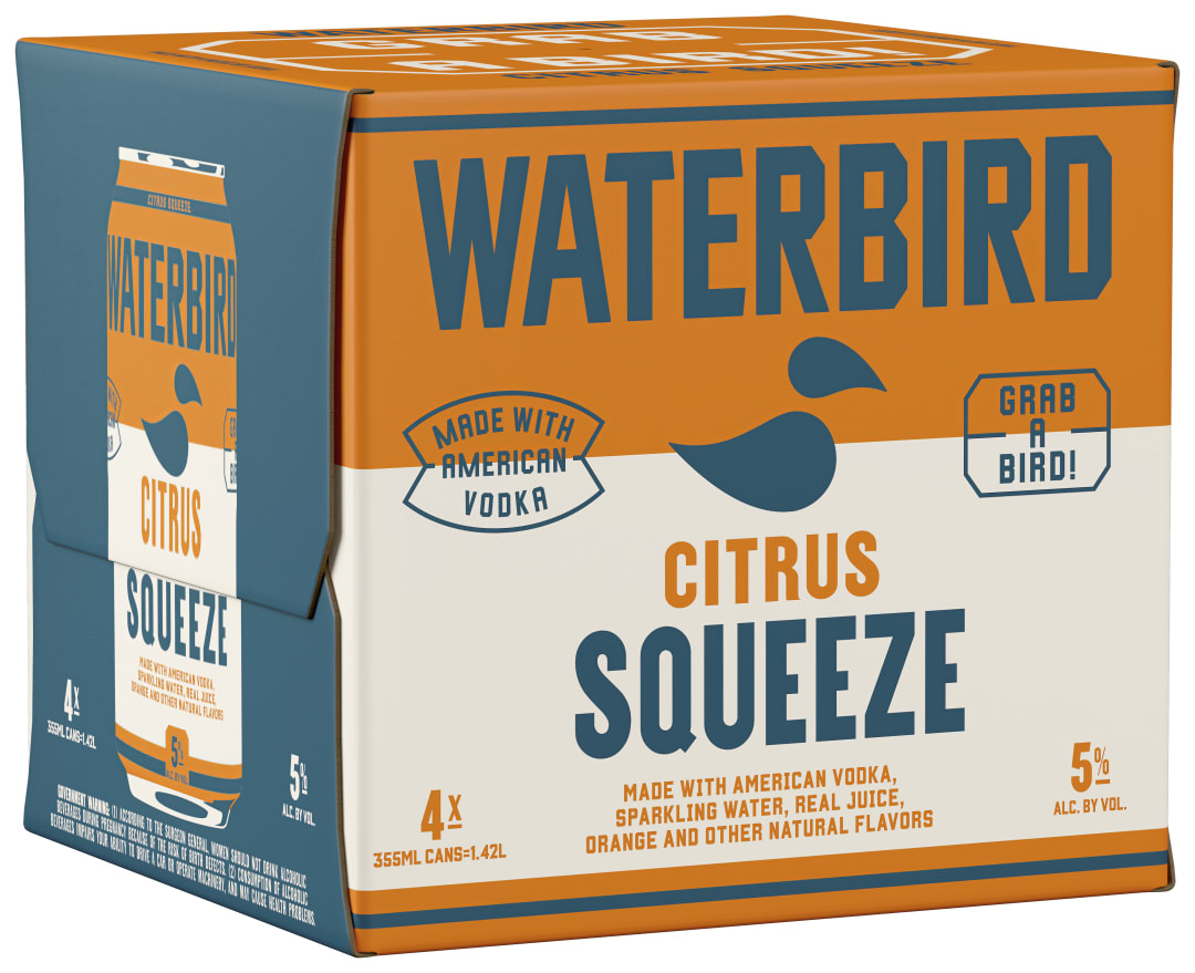 Waterbird Vodka Citrus Squeeze 12oz Can 4 Pack