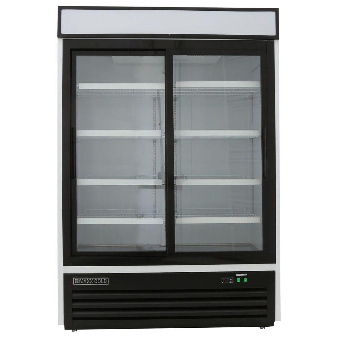 MXM2-48RSHC - 54" Double Glass Door Merchandiser Refrigerator, Free Standing, 48 Cu. Ft.