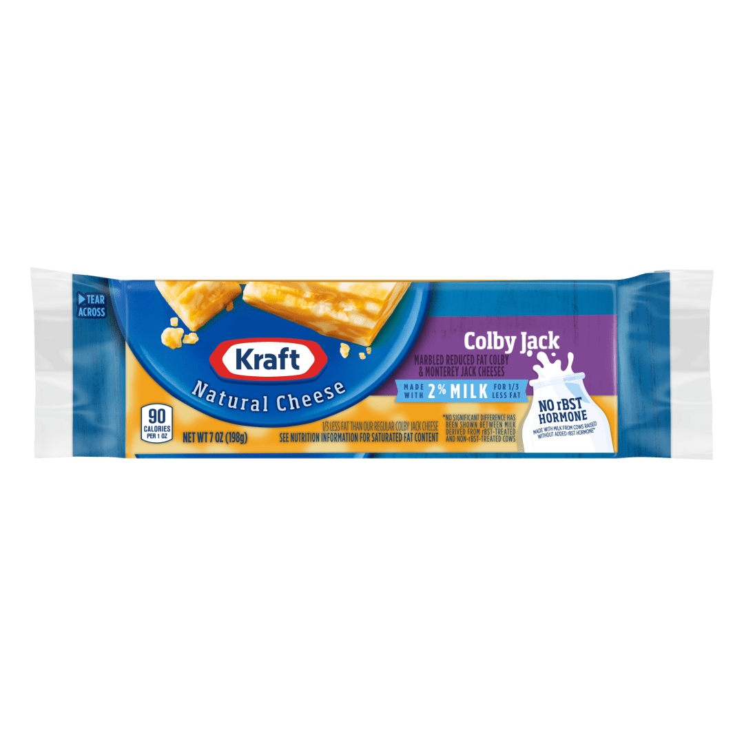 Kraft Colby Cheese with 2% Milk, 7 oz Block