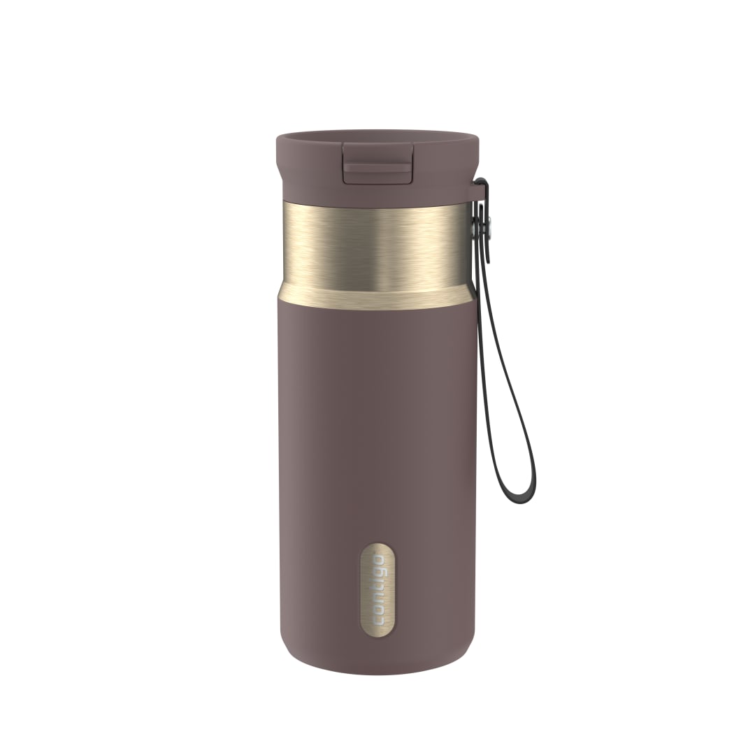 Contigo SnapSeal™ 16 oz Leakproof Stainless Steel Water Bottle with Carrying Strap