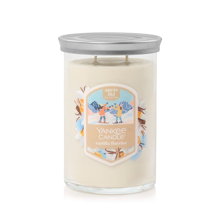 Yankee Candle Vanilla Flurries, 20 oz Large Tumbler Candle with up to 80 Hour Burn Time