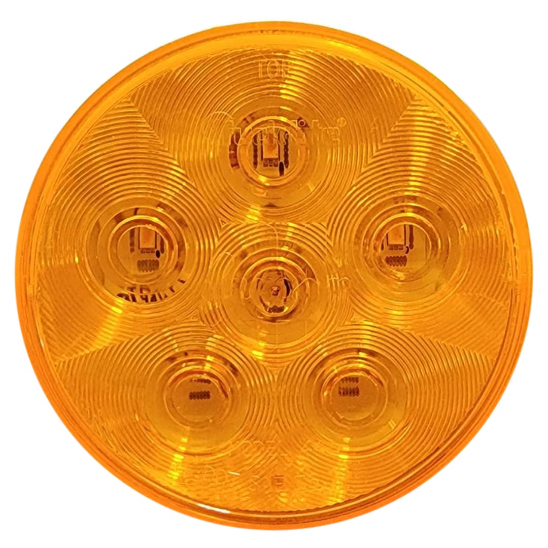 Truck-Lite Super 44, Led Yellow Round, 6 Diode Light