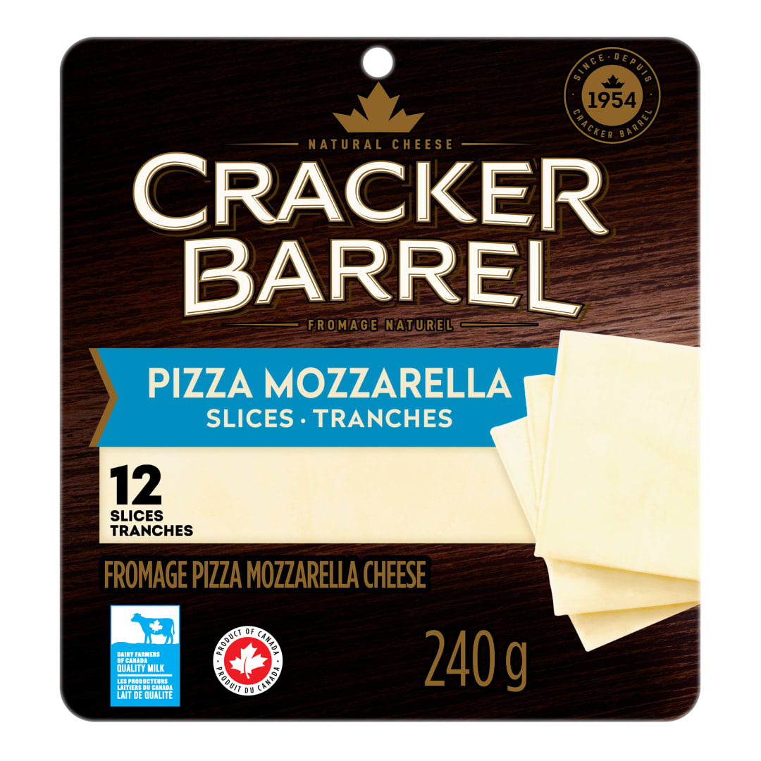 Cracker Barrel Mozzarella Cheese Slices, 240g