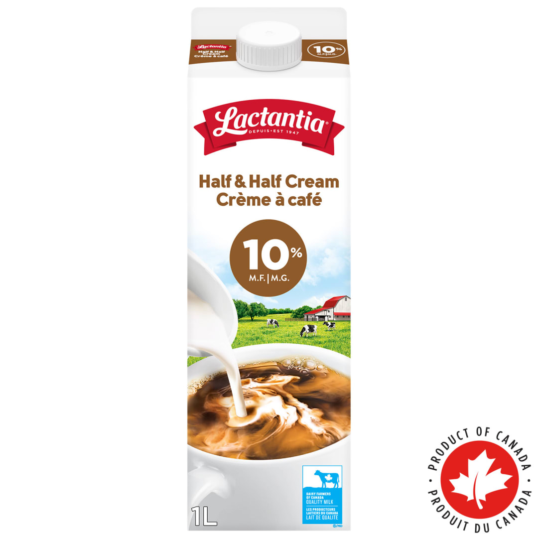 Lactantia Half and Half Cream, 10%, 1L
