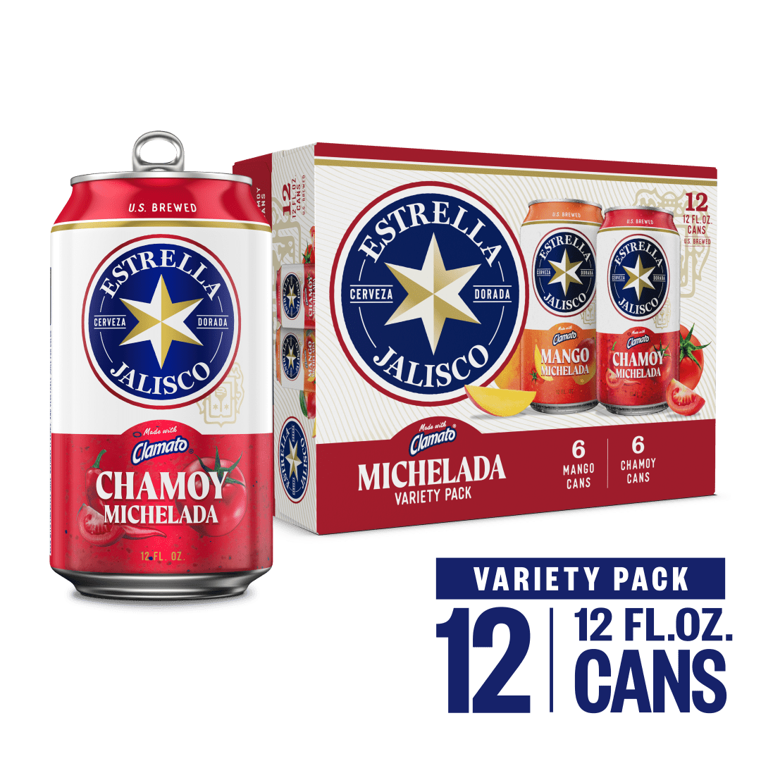 Estrella Jalisco Michelada Beer Variety Pack 12 - 12 fl oz Cans 3.5% ABV
