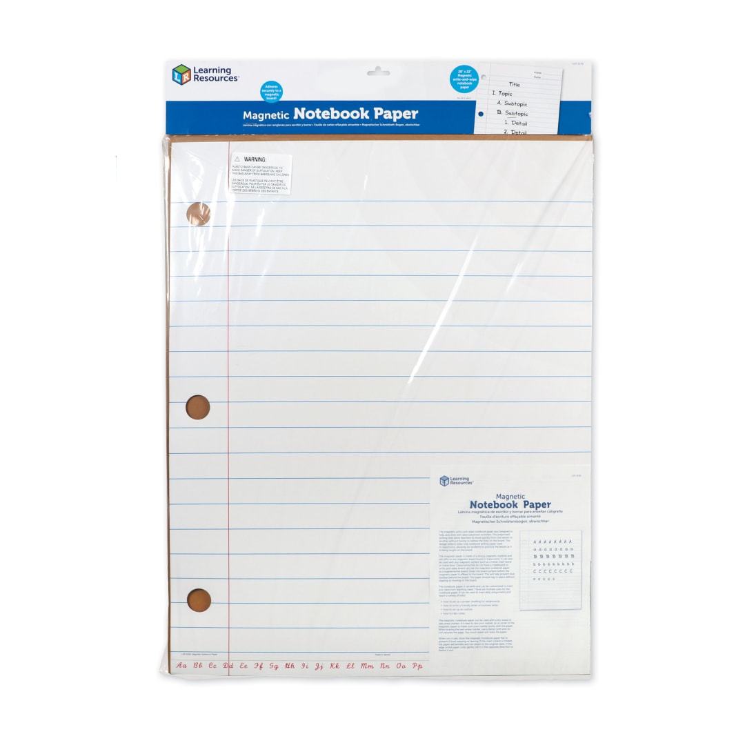 MAGNETIC NOTEBOOK PAPER