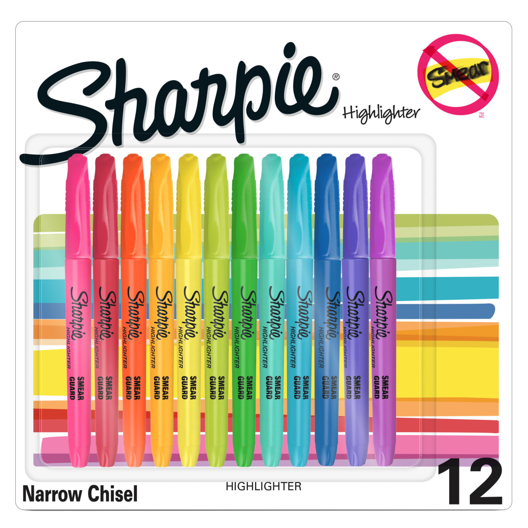 SHARPIE HL PCKT ACC ASST BL12 BTS25 UK