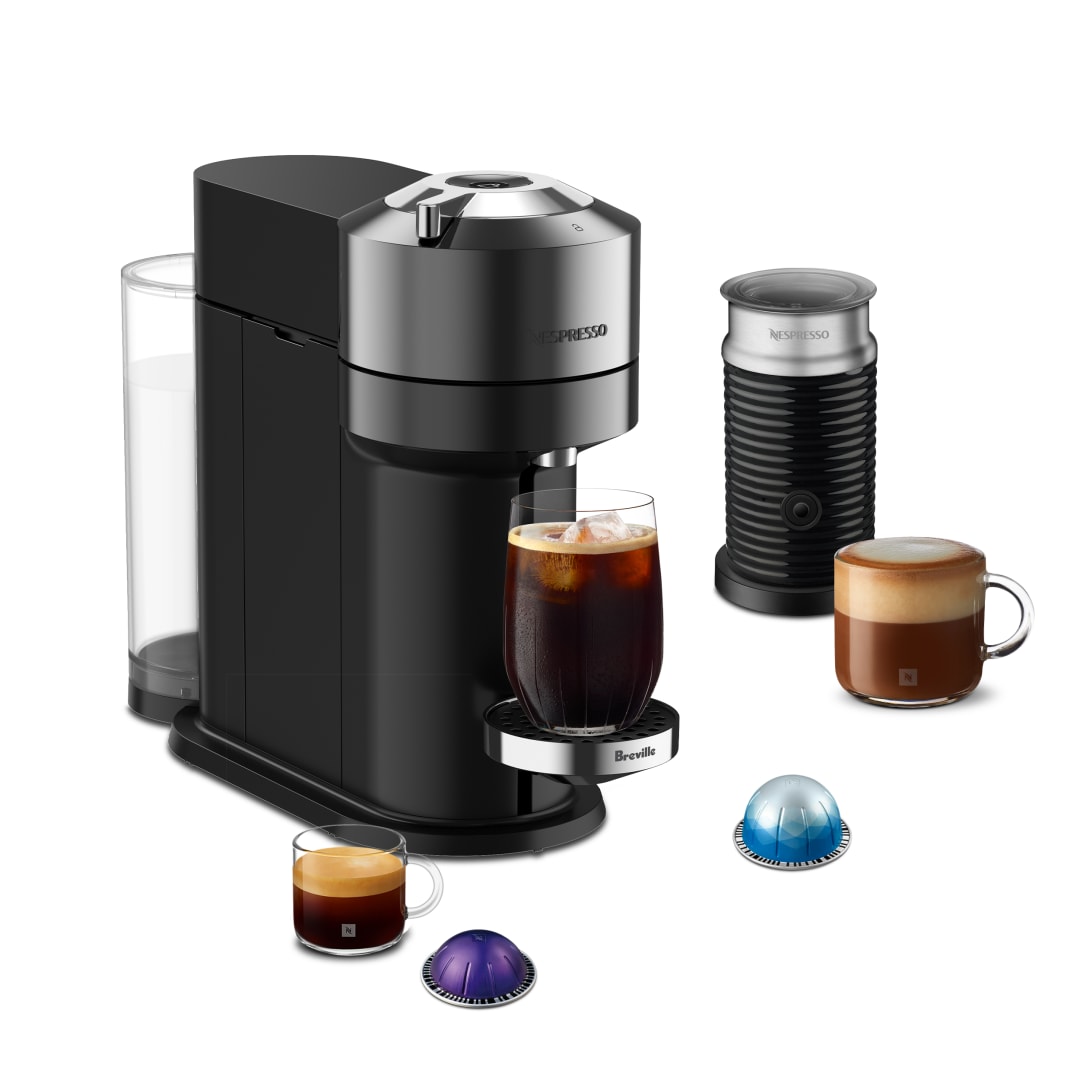 Nespresso Vertuo Next Deluxe Coffee and Espresso Maker by Breville with Aeroccino Milk Frother