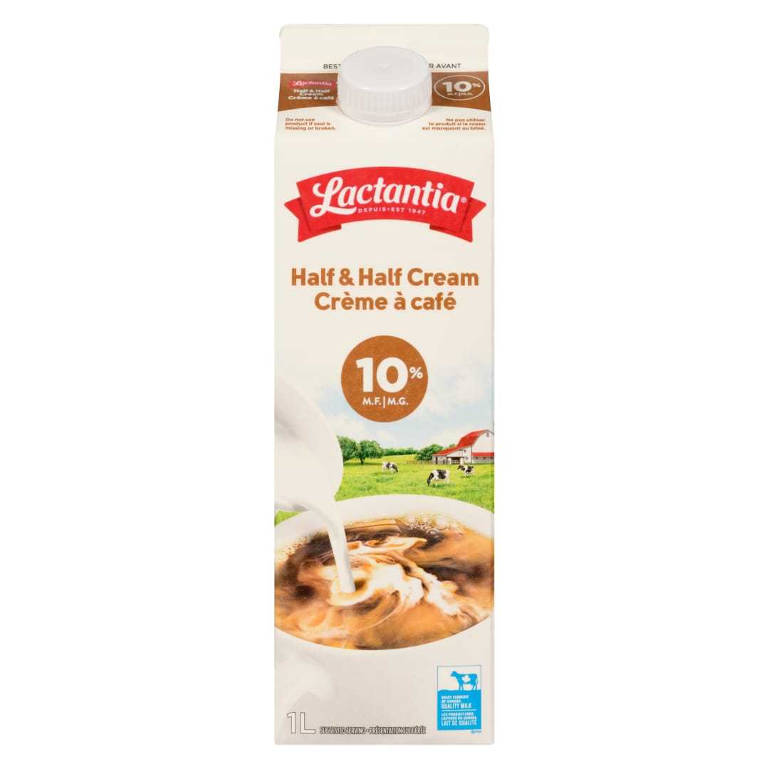 Lactantia Half and Half Cream 10%, 1L