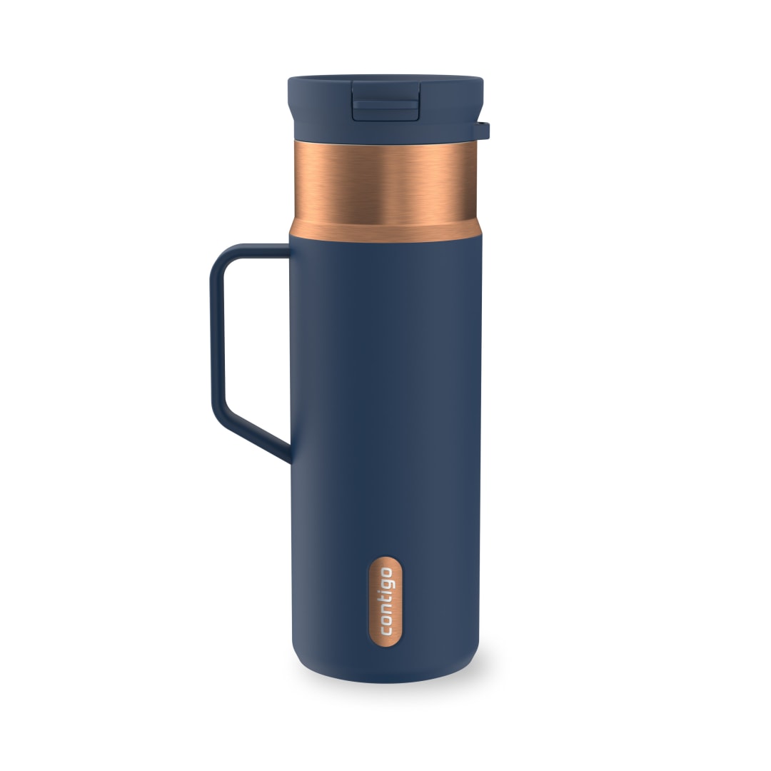 Contigo SnapSeal Insulated Stainless Steel Water Bottle with Side Handle, 20 oz (591 ml)