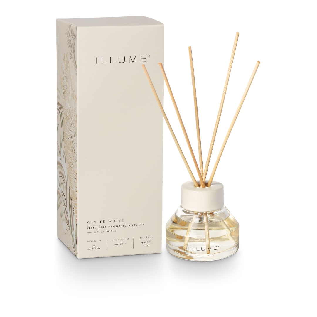 4536333300 - Winter White Scent Diffuser, White, STOCK: 125