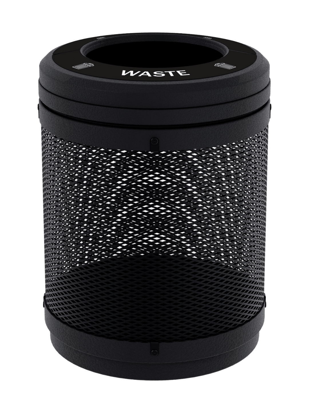  VISTABIN - Single - Kit - Mesh - Waste - Full - Black