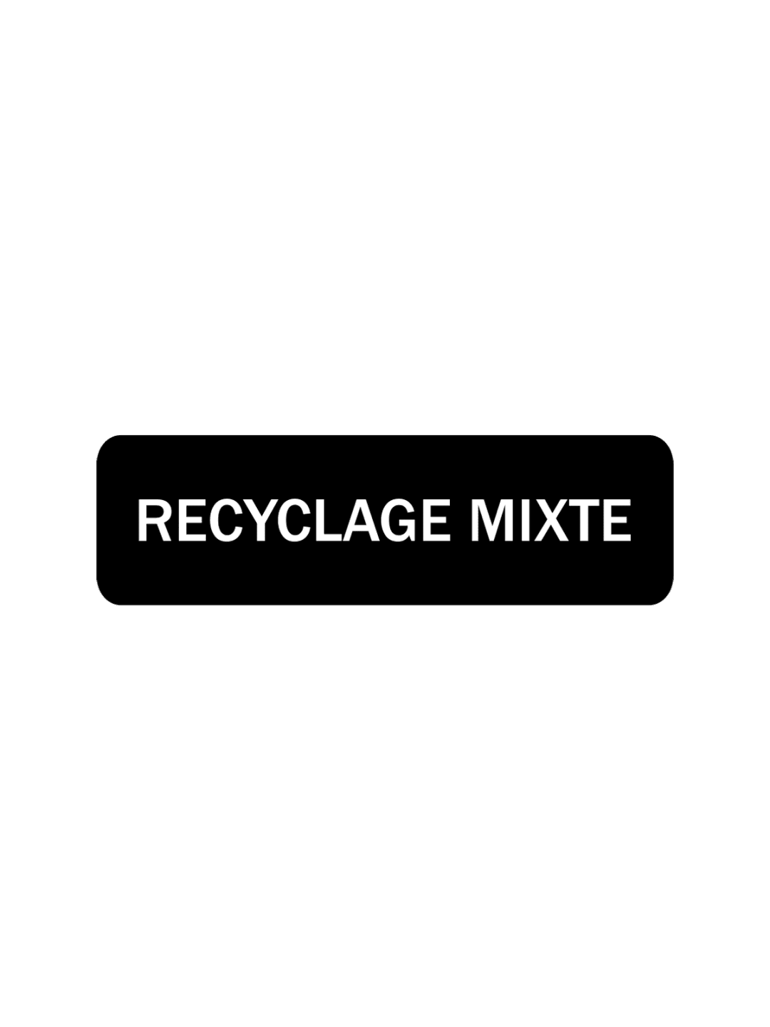  ARISTATA - Label - Recyclage Mixte - Black-White