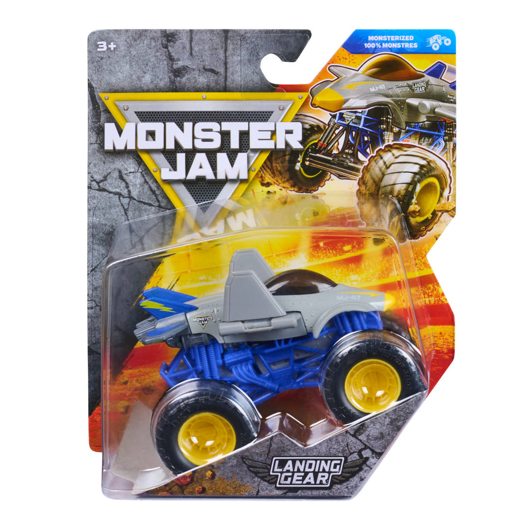 Monster Jam Jet Fighter Monster Truck Die-Cast Vehicle, 1:64 Scale