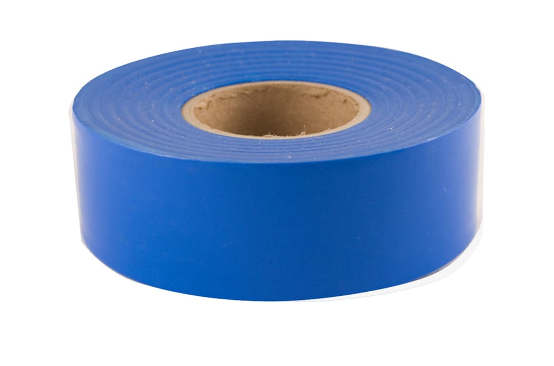 Flag Tape-150ft.x1-3/16in. Blue Fluorescent