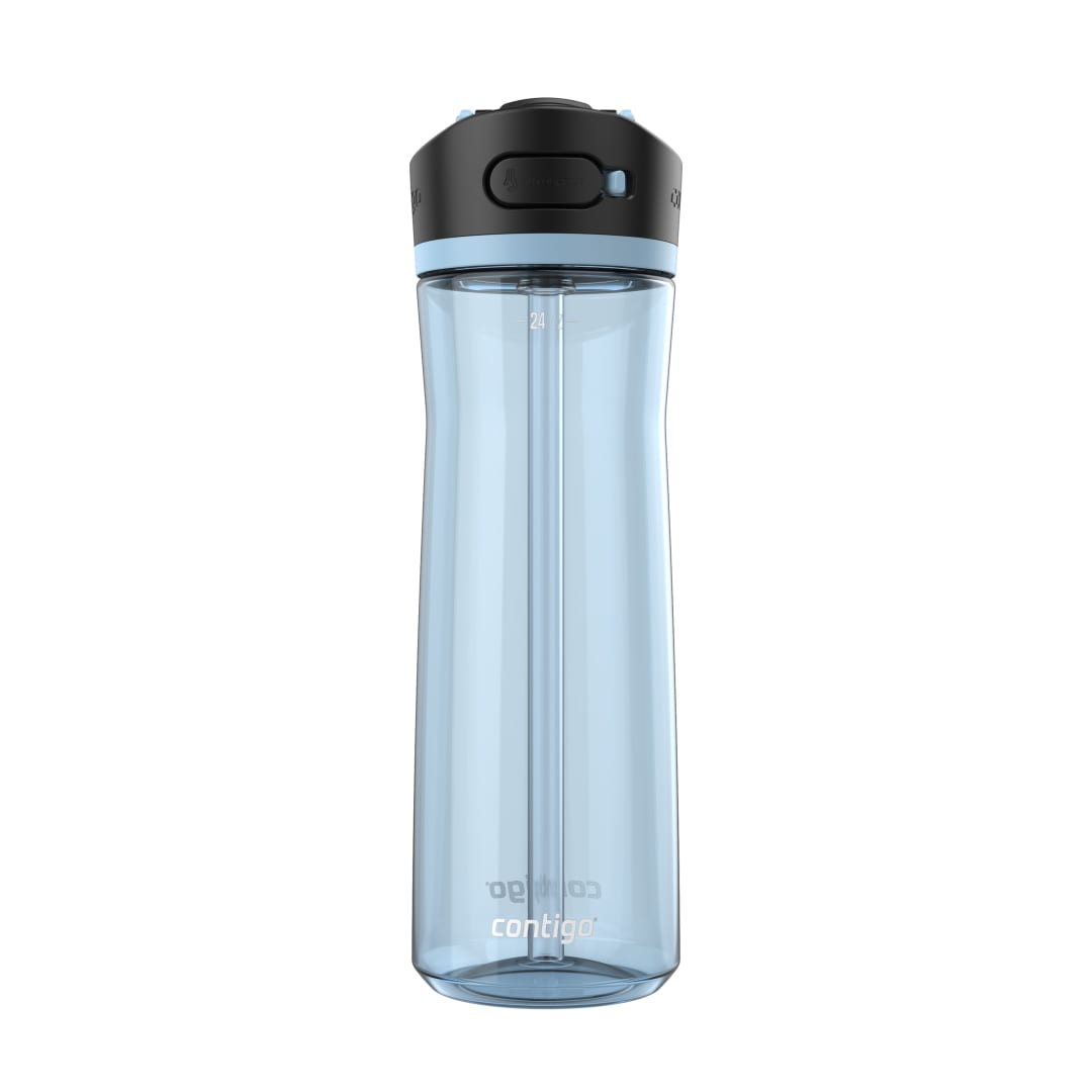 Contigo® Botella de Agua Ashland 2.0, con Tapa AUTOSPOUT®, a Prueba de Derrames, Plástico Libre de BPA, 709 ml, Glaciar