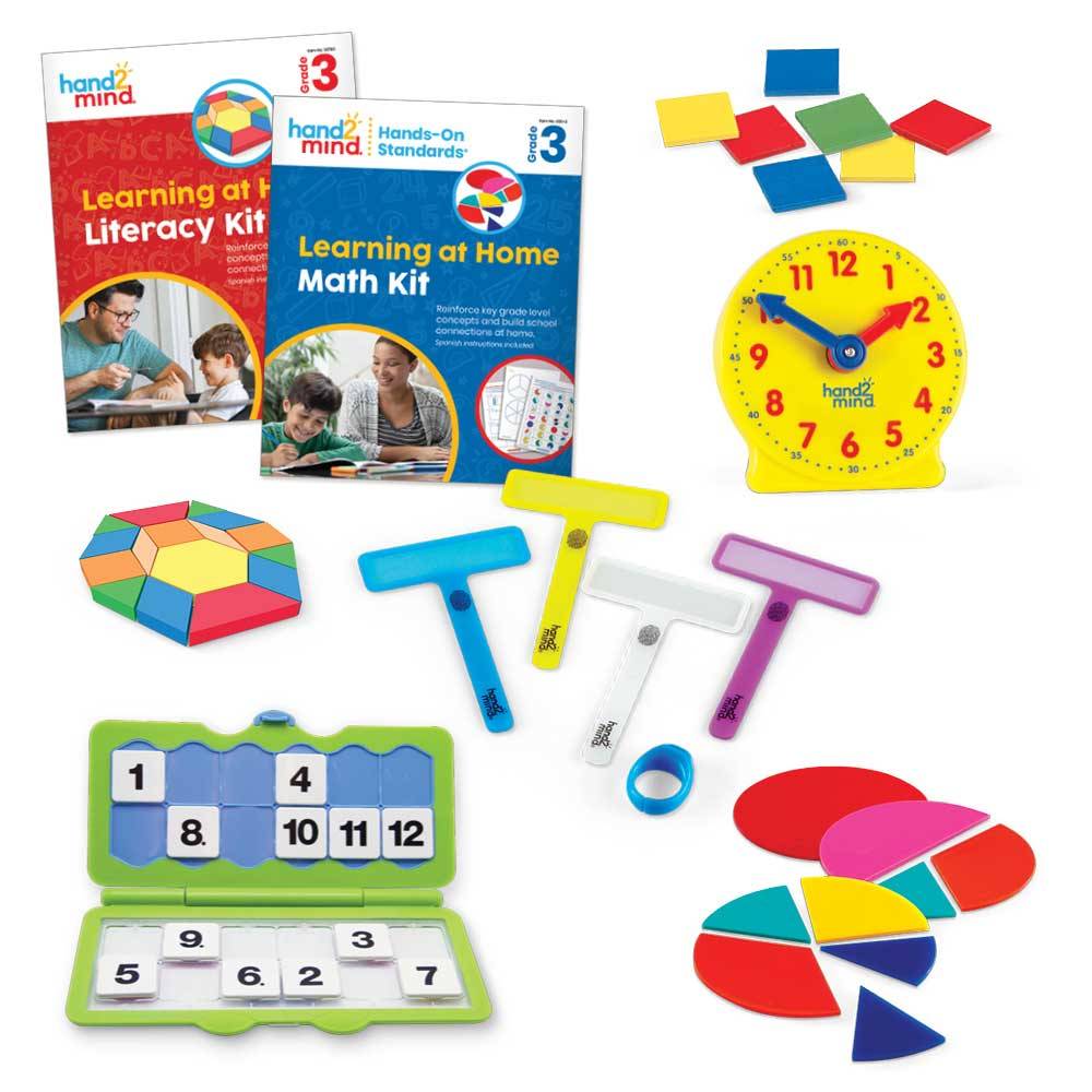 LEARNING AT HOME MATH & LIT KIT GR 3