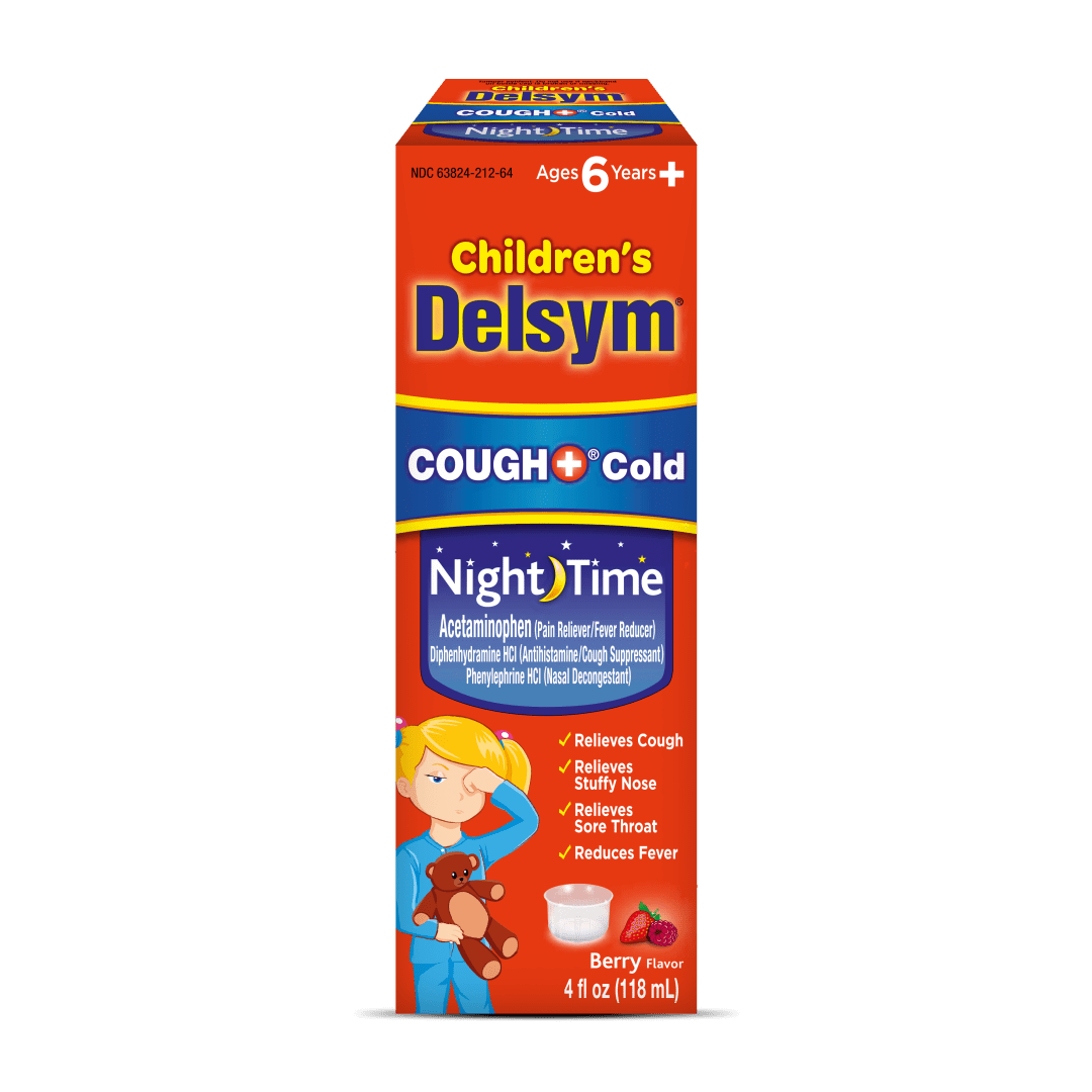DELSYM® Children`s Liquid – Cough Plus Cold Nighttime Berry 6/4 oz.