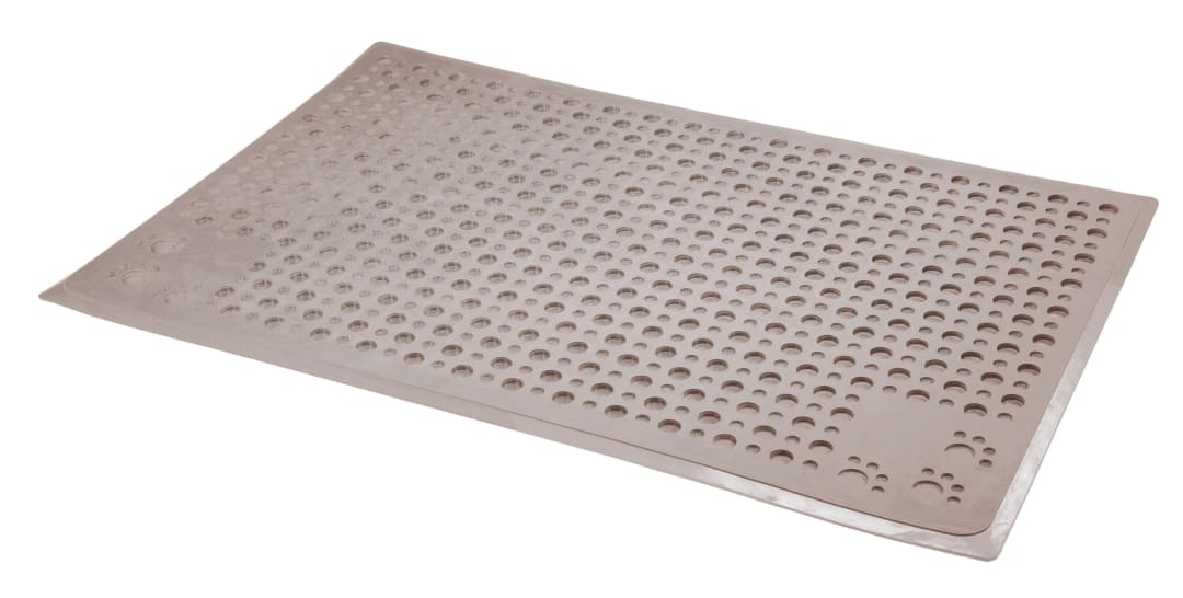 Petlinks Purr-fect Paws Litter Mat, For Cats and Kittens, Controls Litter With Easy Clean Up Design, Tan, Medium