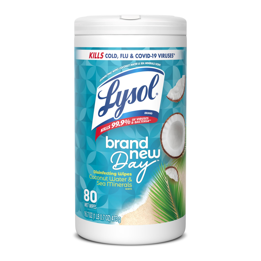 LYSOL® Disinfecting Wipes - Brand New Day™ Coconut & Sea Minerals 6/80 ct.