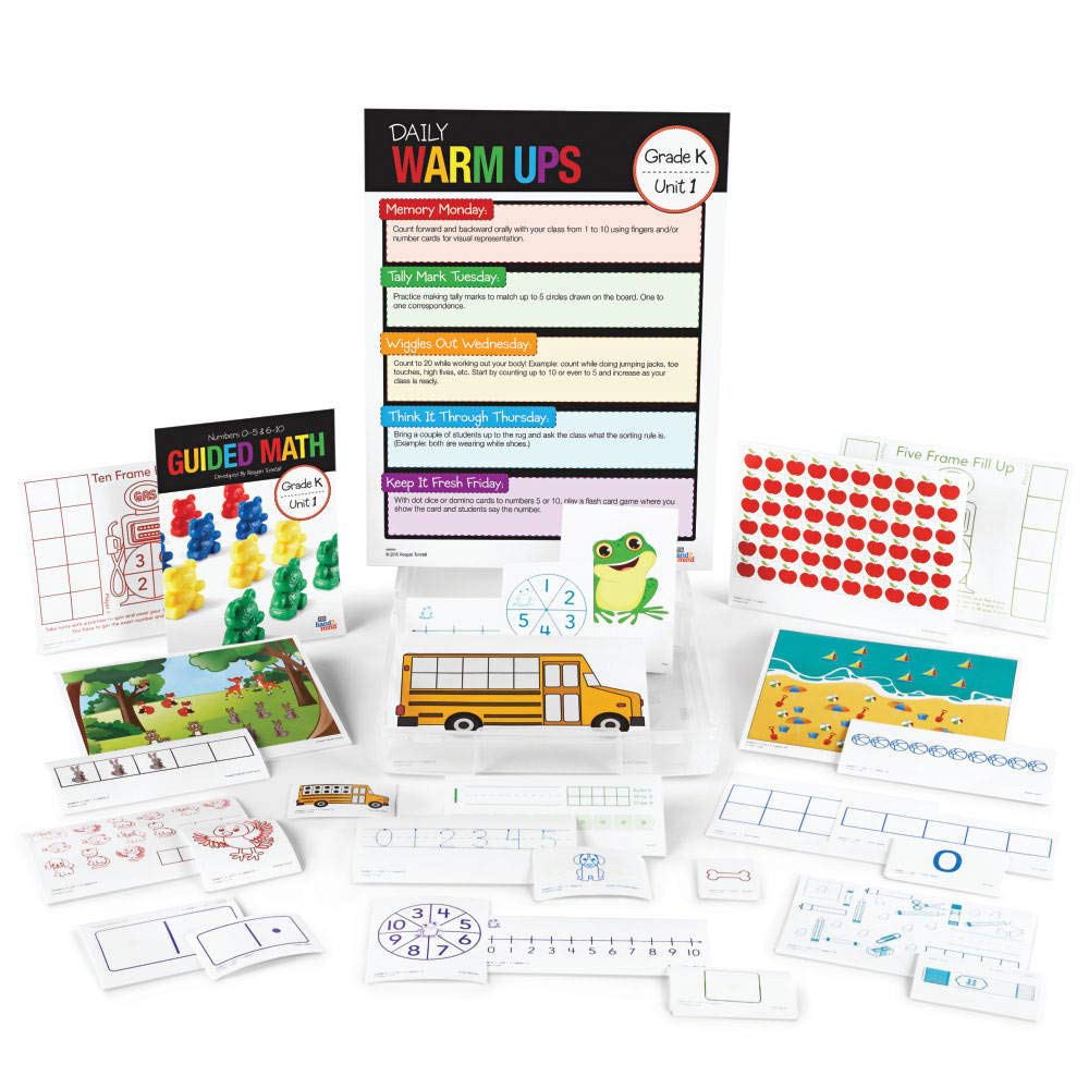 GUIDED MATH KIT, NUMBERS 0-5 & 6-10 GKU1