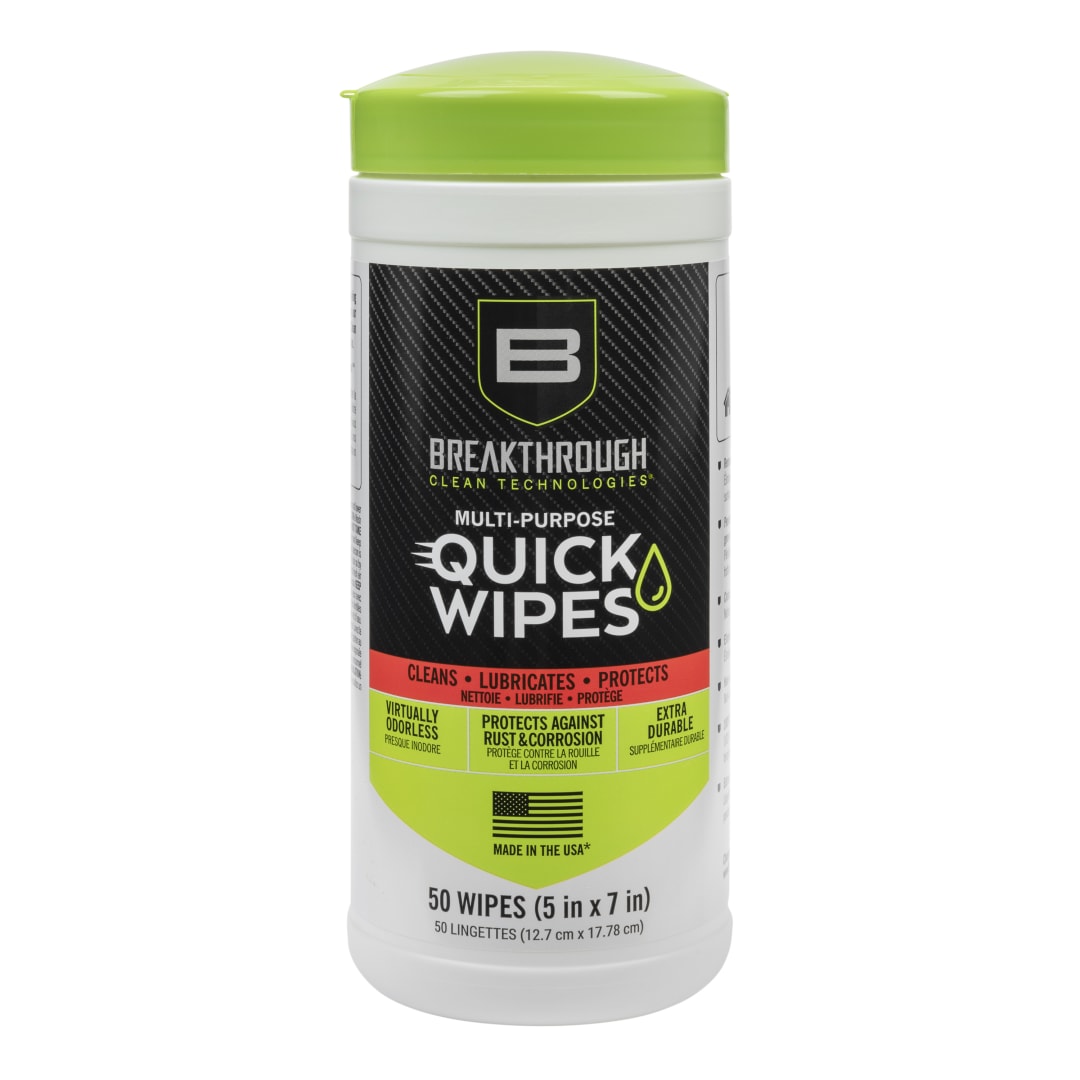 BCT™ Multi-Purpose CLP Quick Wipes, 5" x 6", 50-Pack Canister