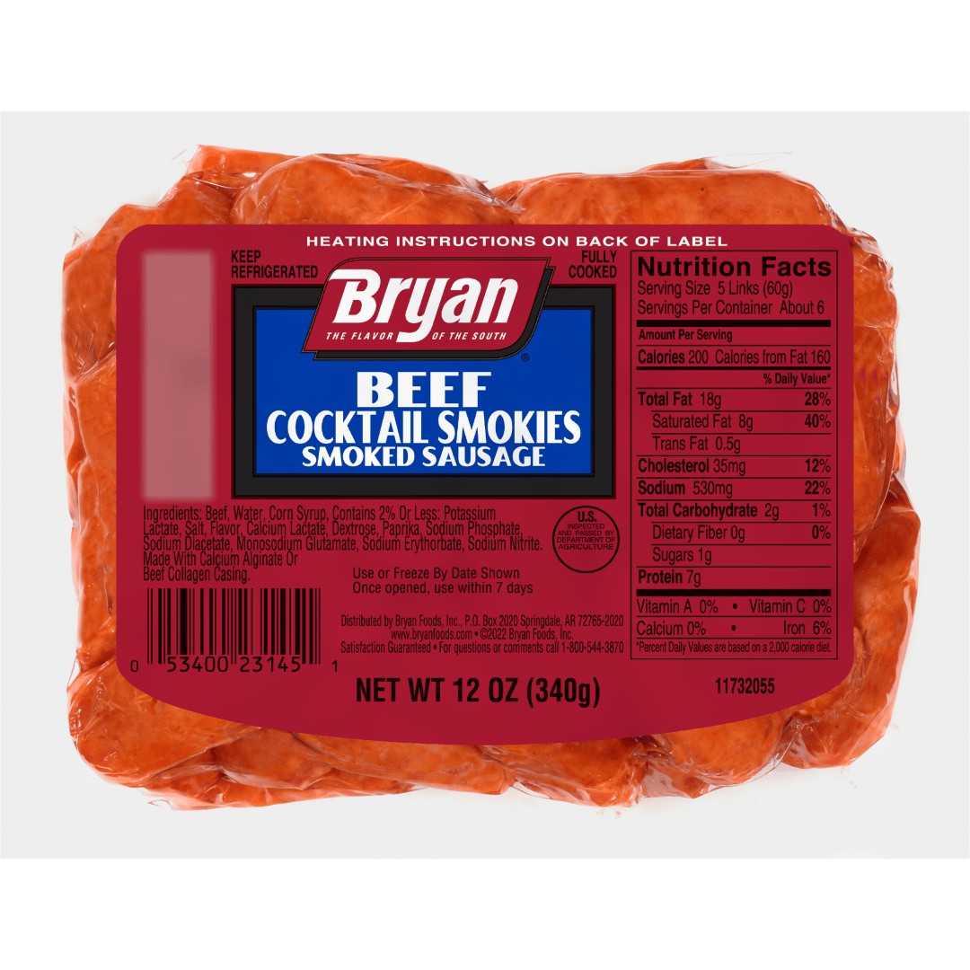 Bryan® Beef Cocktail Smokies Smoked Sausage, 12 oz.