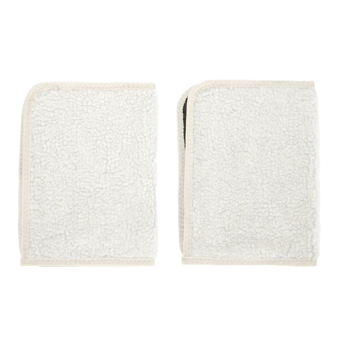 Sherpa Replacement Liners for Travel Pet Carriers - Soft Absorbent Dog Kennel Pad with Waterproof Backing, Machine Washable Dog Crate Pads, 14.5x9.75in - 2 Pack, White, Small