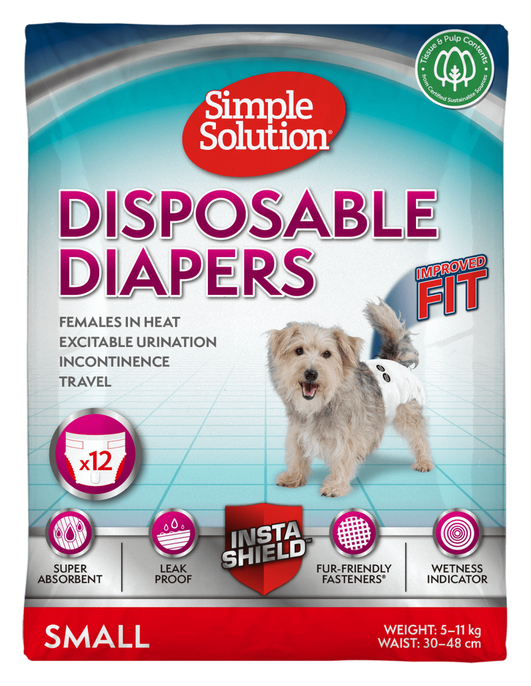 Simple Solution Disposable Diaper - Small