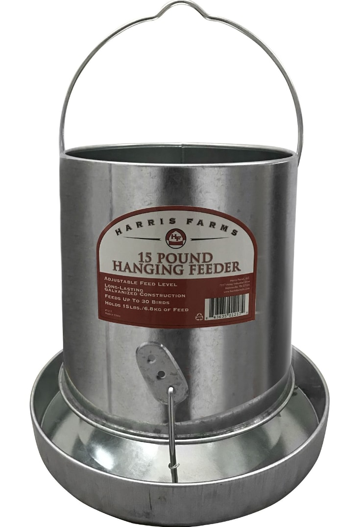 Manna Pro Harris Farms Galv Hanging Feeder, 15 lb