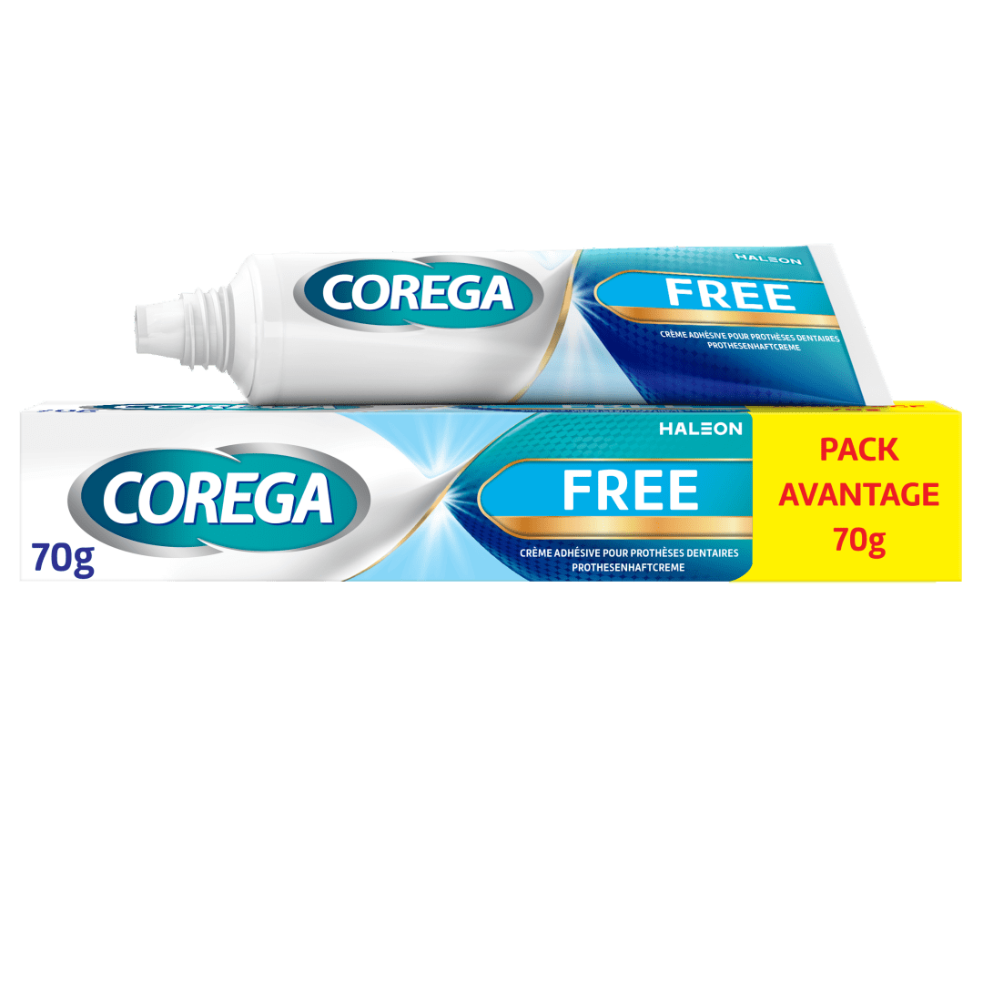 Corega Free crème adhésive pour prothèse dentaires 70g