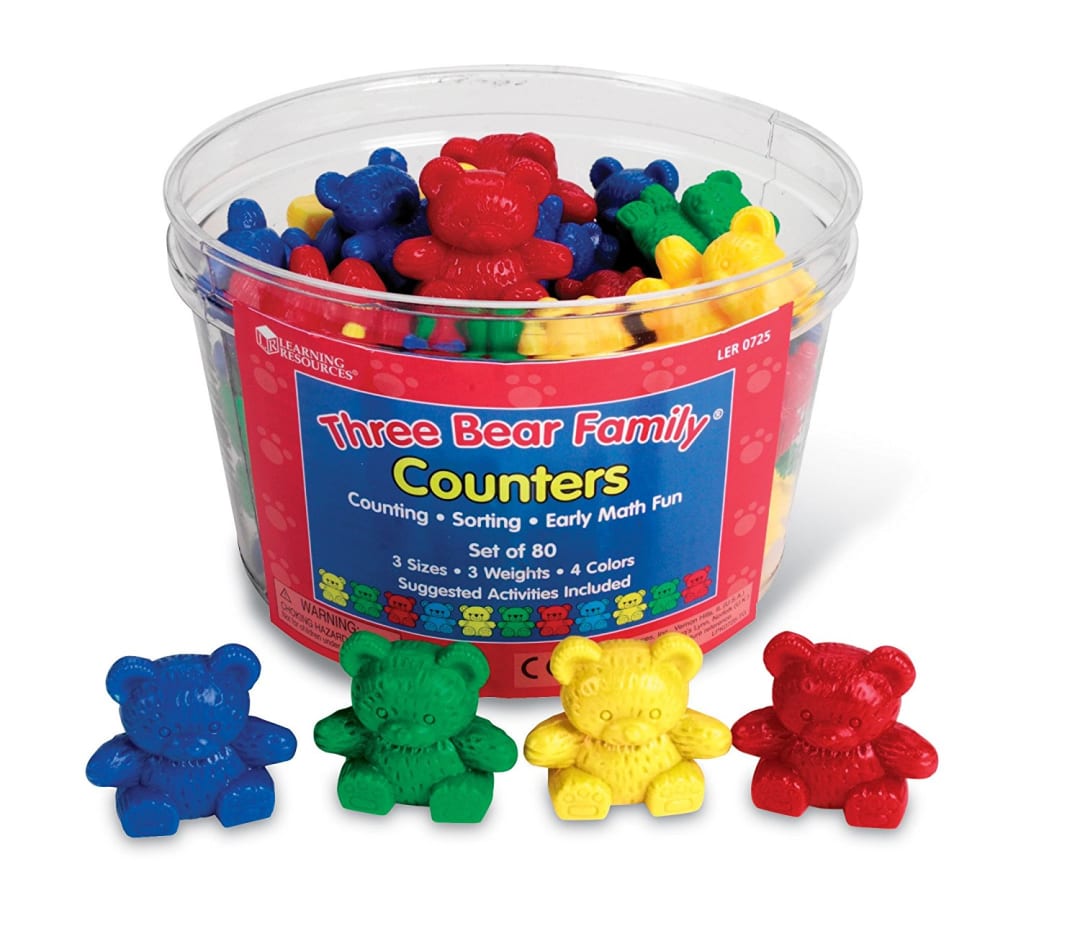 THREE BEAR FAMILY COUNTERS (80 PCS)