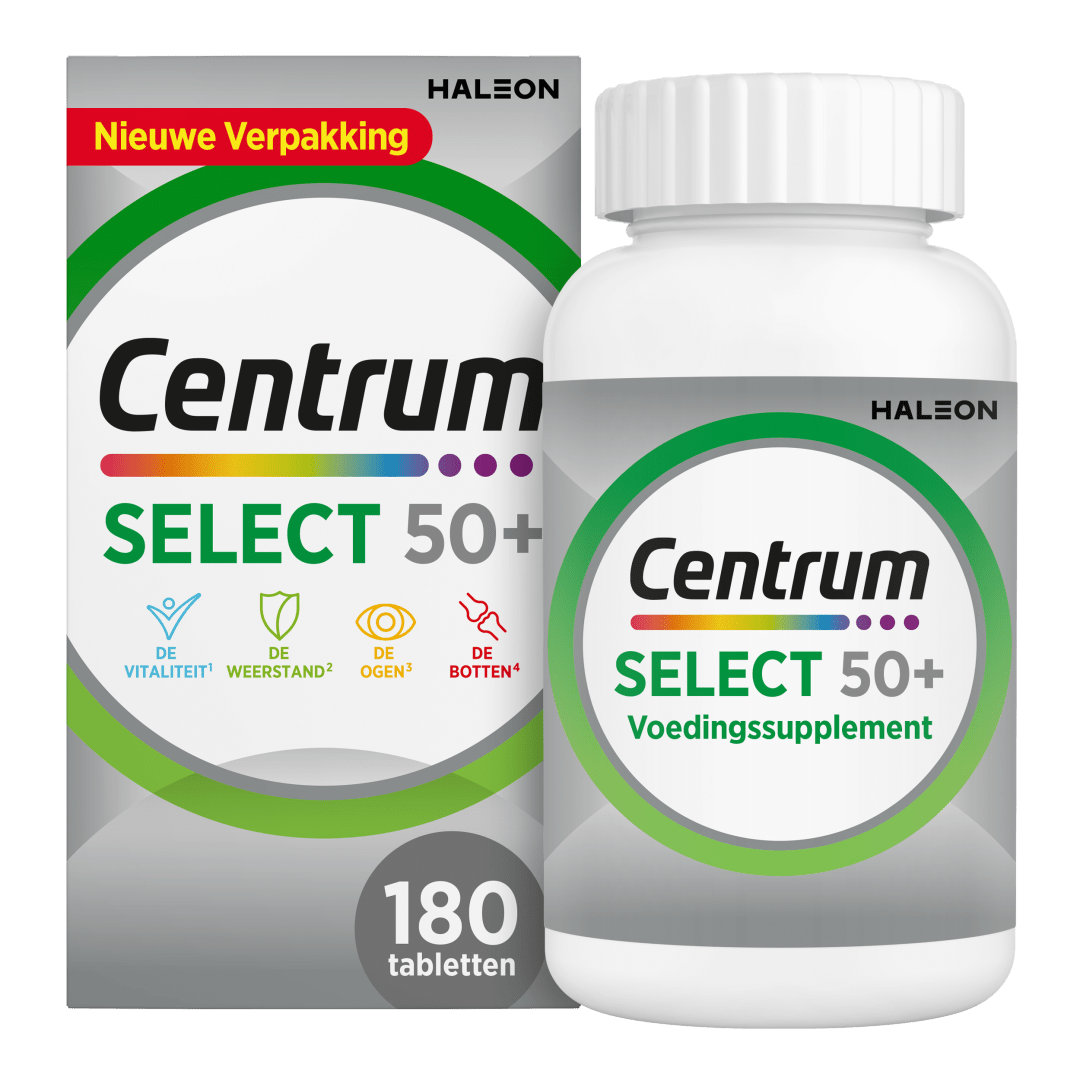 Centrum Select 50+ Multivitaminen   Tabletten, 180 stuks
