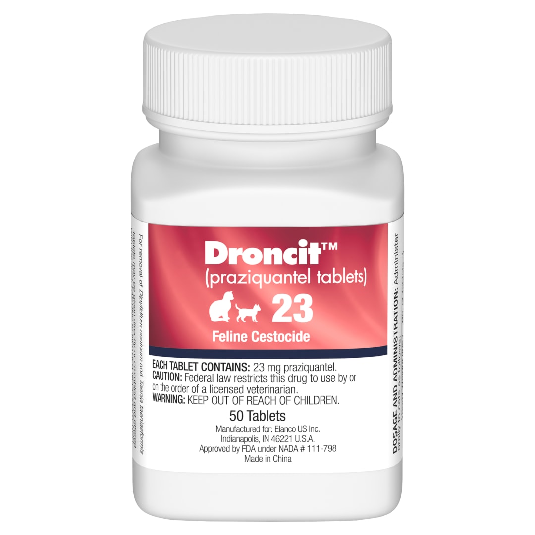 Droncit Feline Tab, 23 mg, 50 Count